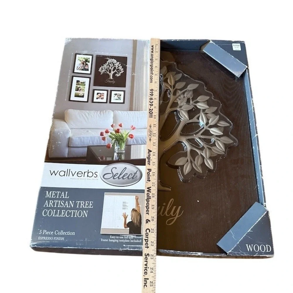 Wallverbs Select‎ 5-Piece Artisan Tree Wall Decor Photo Frame Set Holds 6 photos